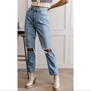 High Waisted Mom Jeans